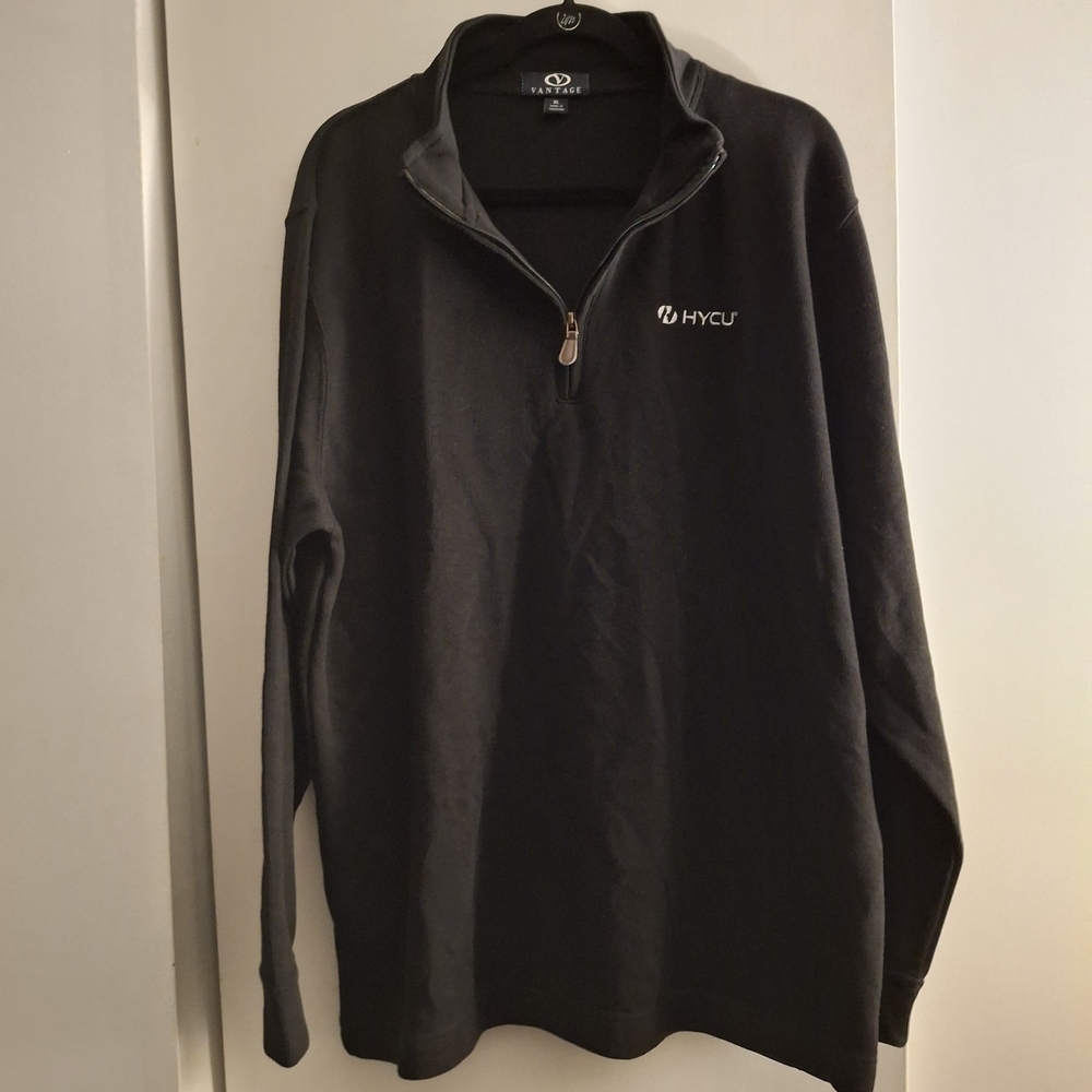 Vantage HYCU Black V-Neck Men's Pullover Sweater